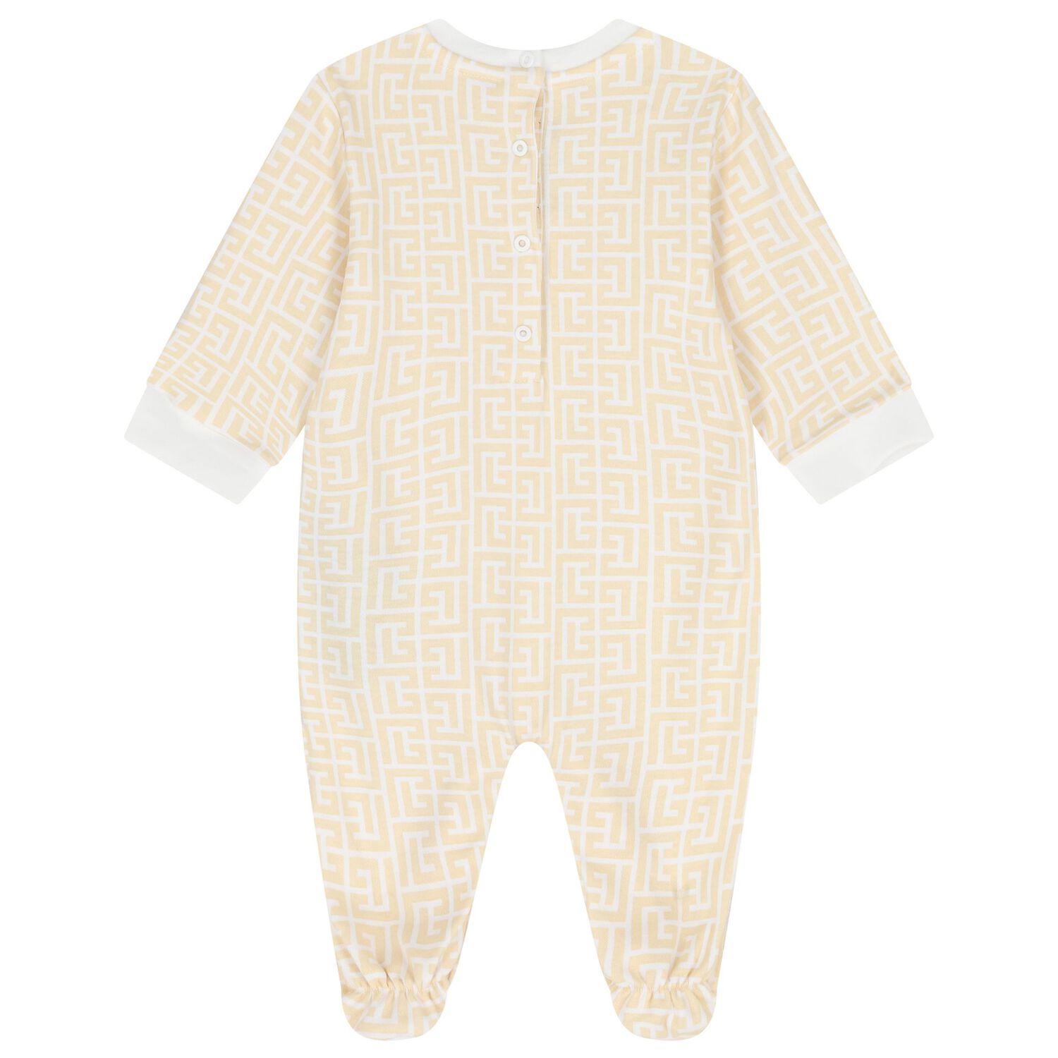 White & Gold Logo Babygrow Gift Set, 1, hi-res