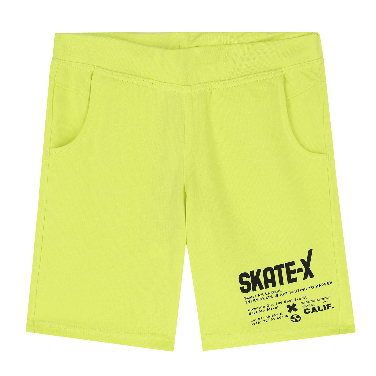 Boys Green Cotton Shorts, 1, hi-res image number null