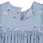 Girls Blue Horse Tulle Dress, 1, hi-res