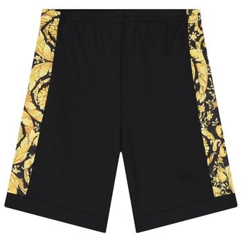 Boys Black Barroco Shorts