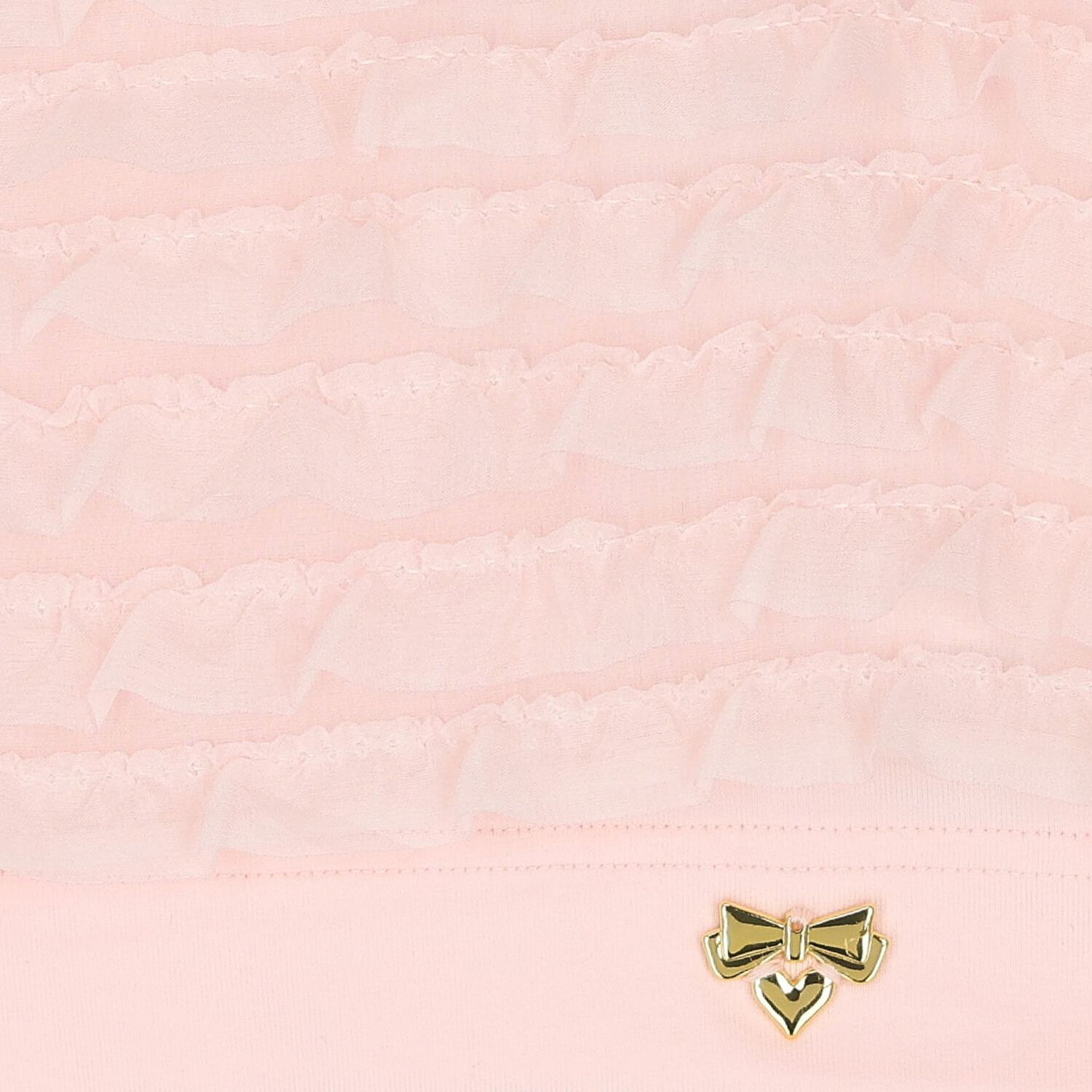 Girls Pink Ruffle Chiffon Shorts Set, 1, hi-res