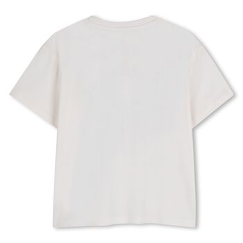 تيشيرت بشعار النمر باللون العاجي