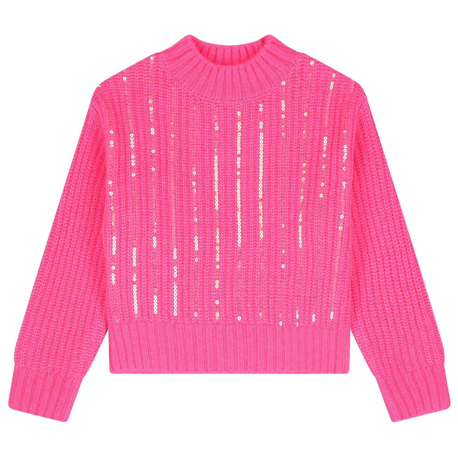 Girls Pink Sequin Sweatshirt, 1, hi-res