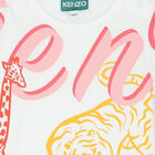 تيشيرت بالشعار باللون الابيض للبنات, 1, hi-res