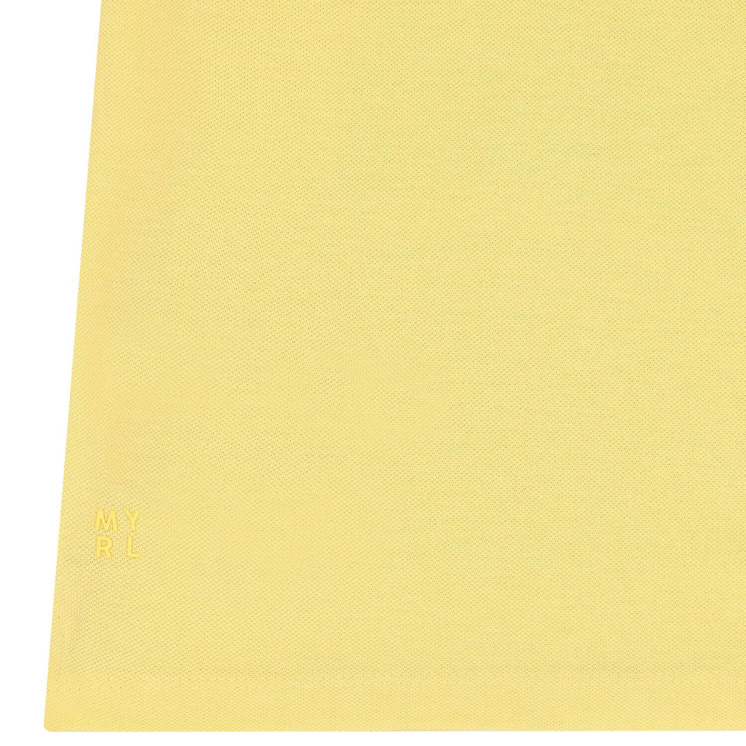 Boys Yellow Logo Polo Shirt, 1, hi-res