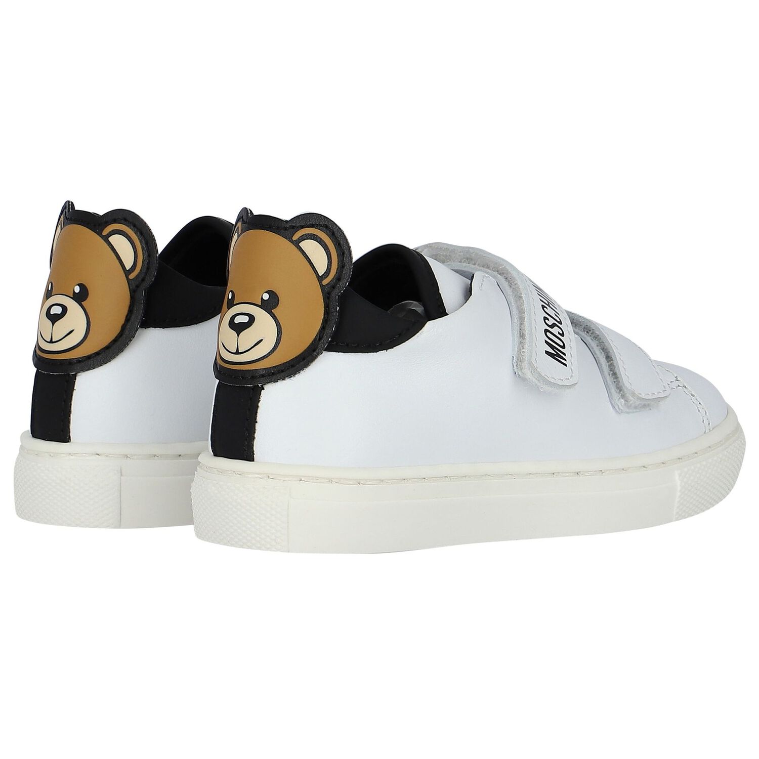 White Teddy Bear Trainers, 1, hi-res