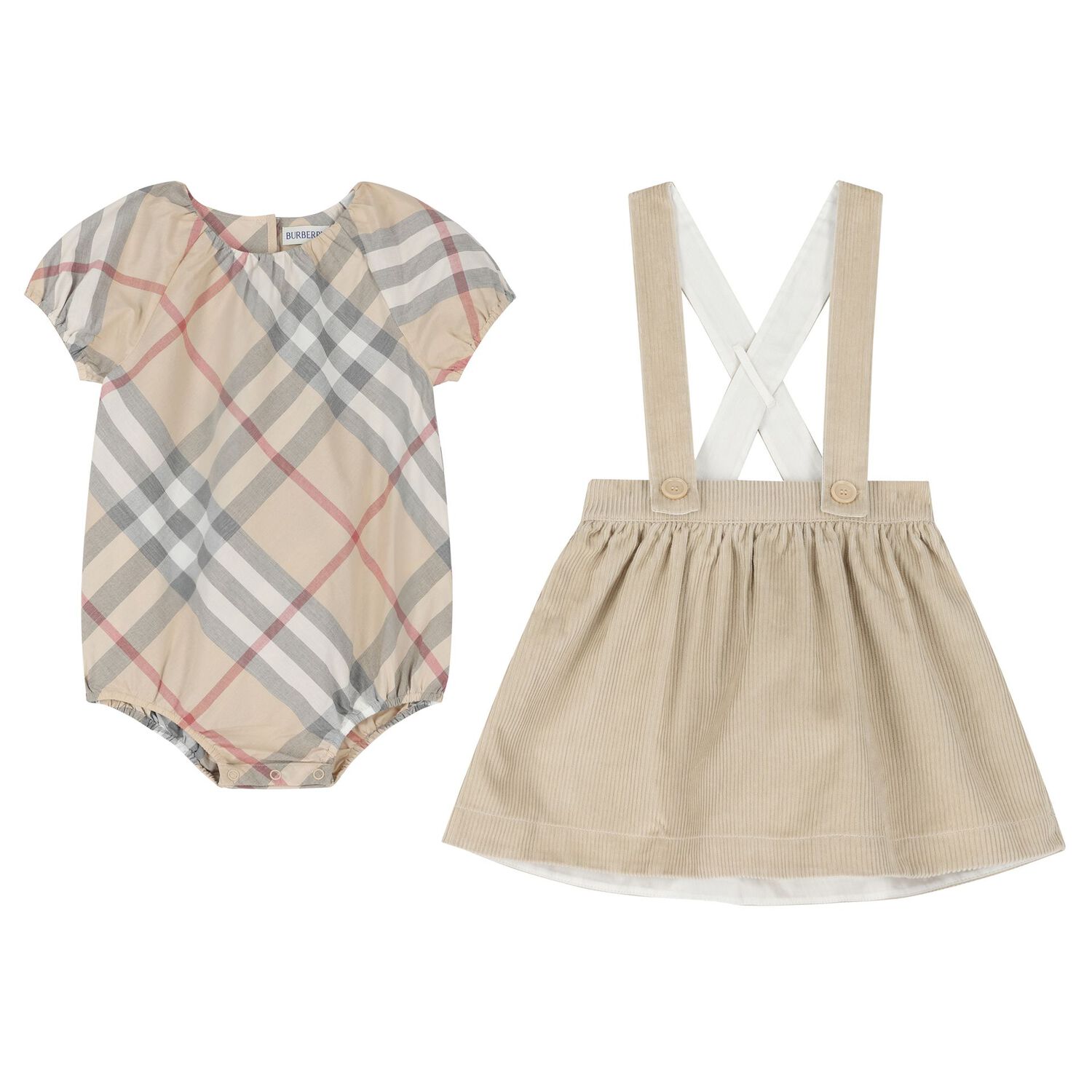 Baby Girls Beige Skirt Gift Set, 1, hi-res image number null