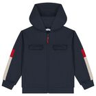 Boys Blue & White Tracksuit Set (3 Piece), 1, hi-res