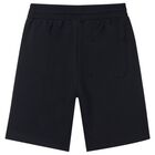Boys Black Shorts, 2, hi-res