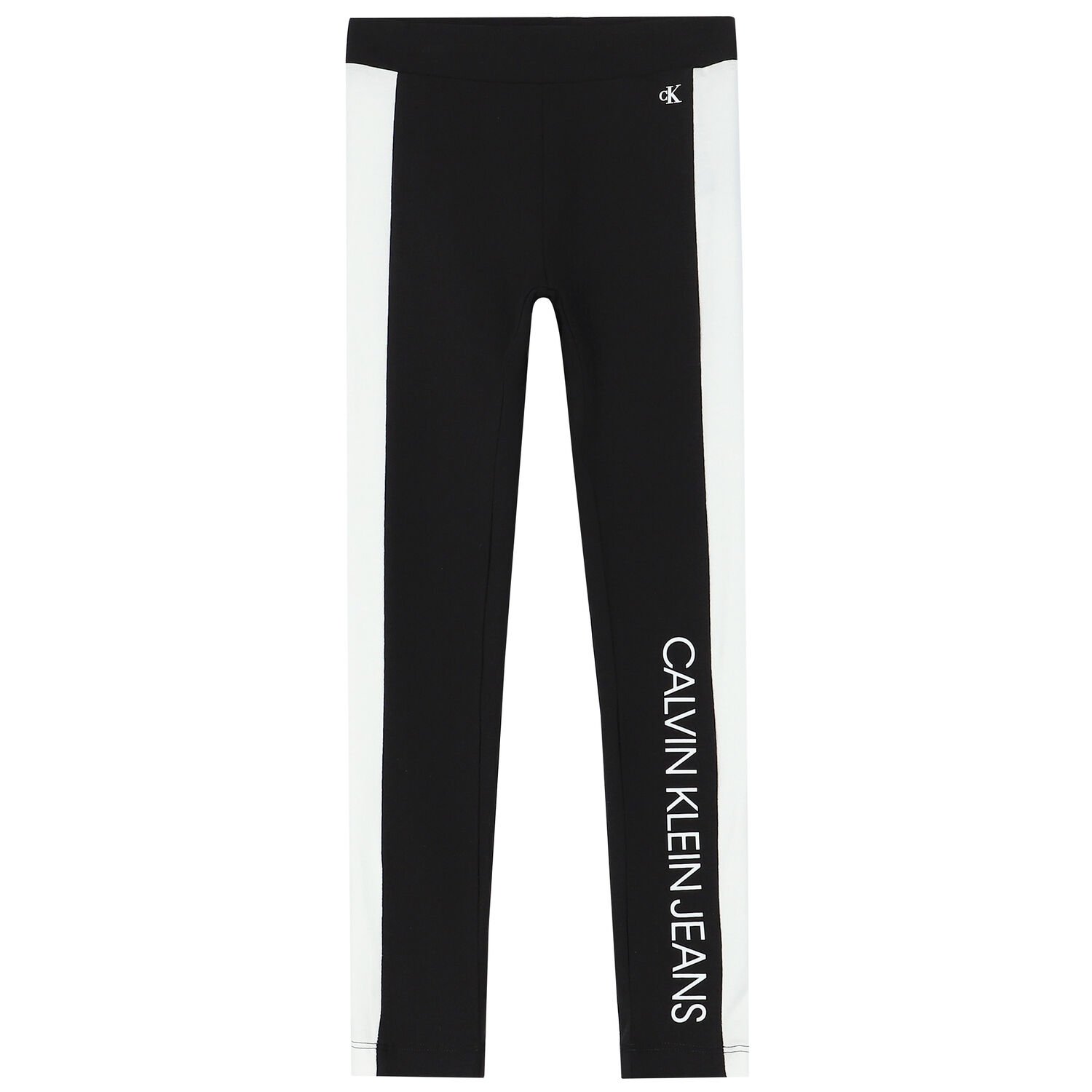 Girls Black & White Logo Legging, 1, hi-res