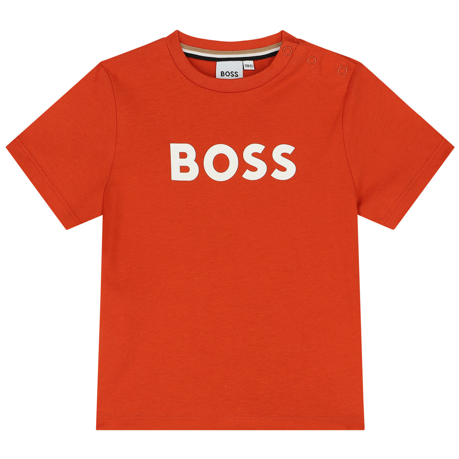 Younger Boys Orange Logo T-Shirt, 3, hi-res image number null