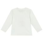 طقم ليغينز بنات بشعار تيدى والقلوب باللون العاجى والأسود, 1, hi-res