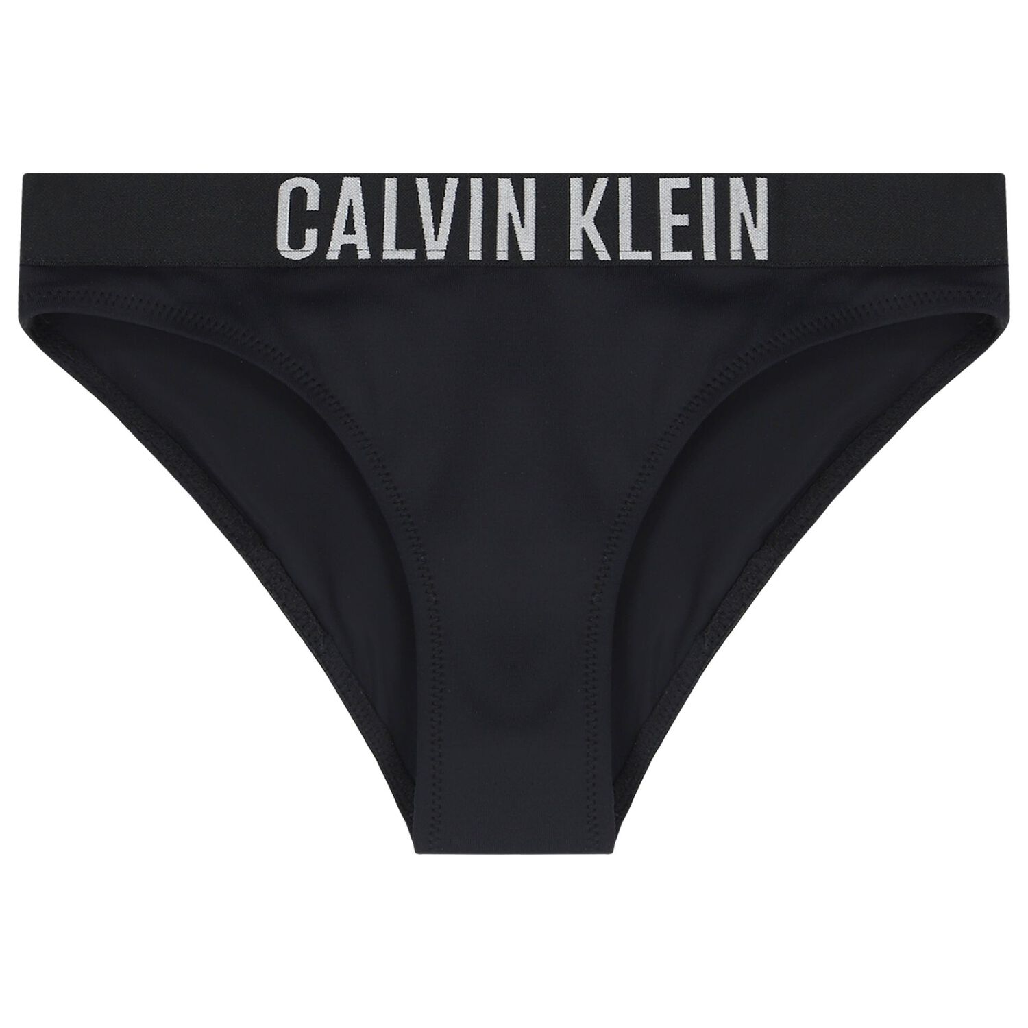 مايوه بكيني بنات بالشعار باللون الأسود, 1, hi-res image number null