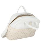 White & Beige Logo Baby Changing Bag ( 42cm ), 1, hi-res