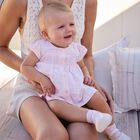 Baby Girls Pink Chiffon Dress Set, 1, hi-res