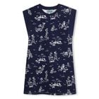 Girls Navy Blue Logo Dress, 1, hi-res