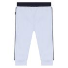 بدله رياضيه للاولاد بالشعار باللون الابيض والازرق , 1, hi-res