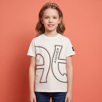 Boys White Logo T-Shirt