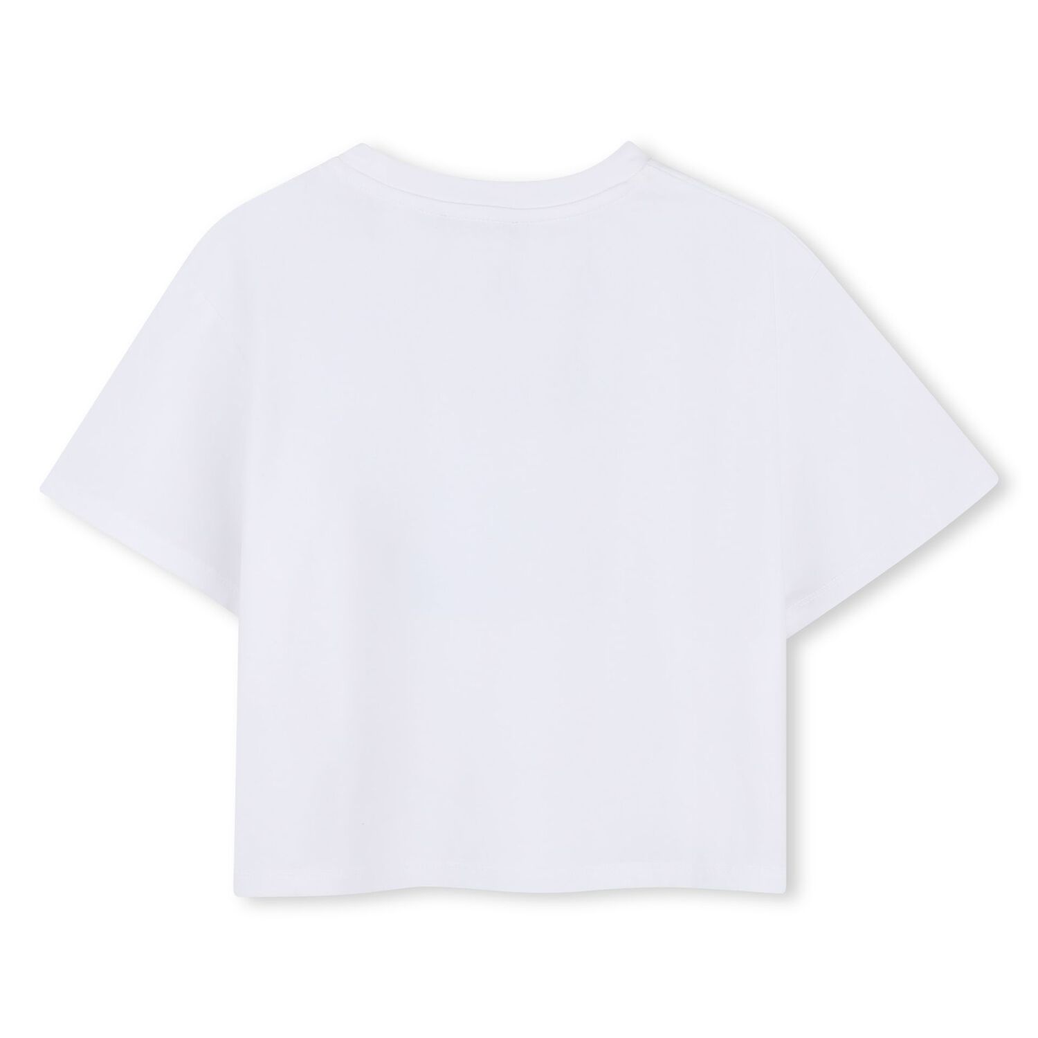 Girls White Logo T-Shirt, 1, hi-res