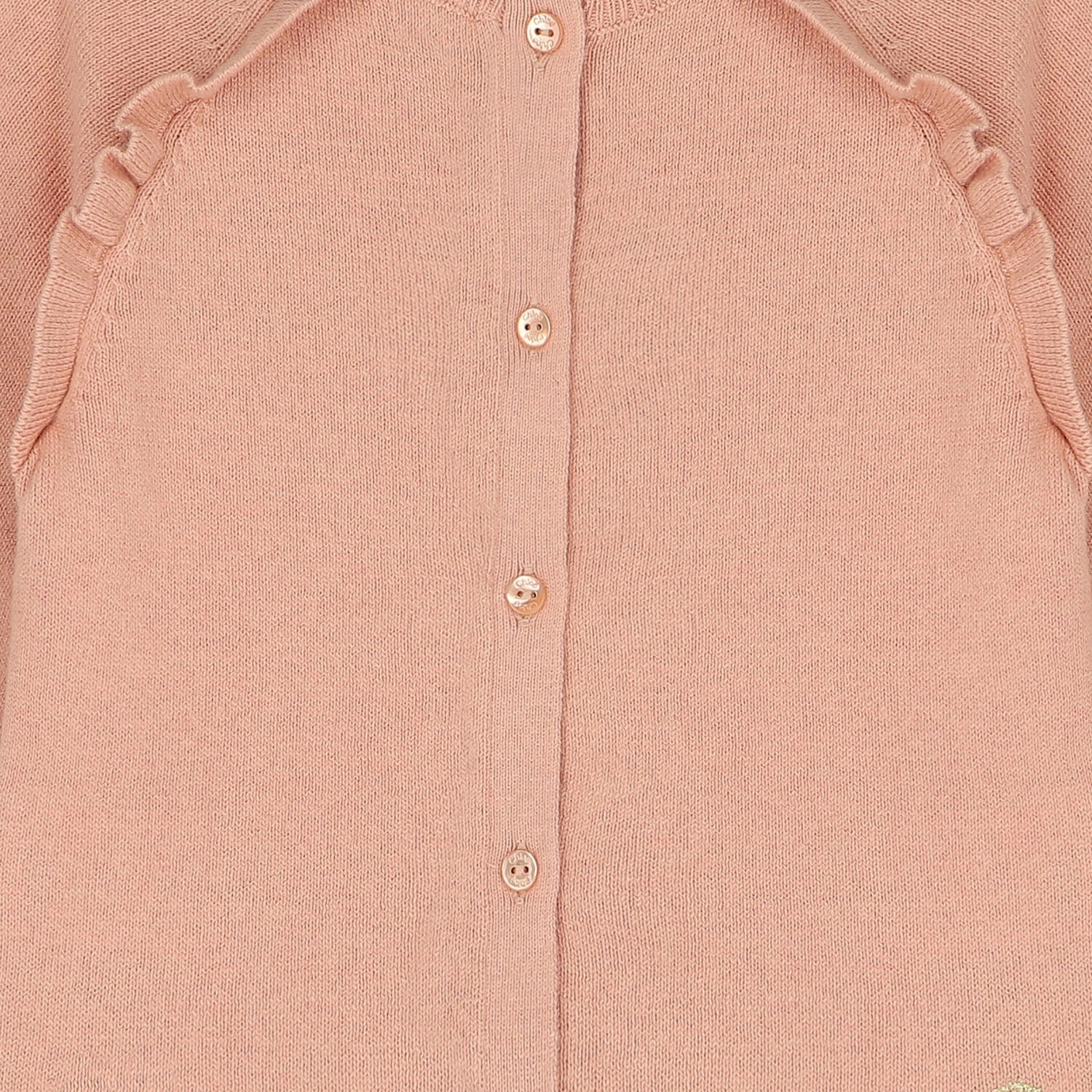 Girls Light Brown & Gold Cardigan, 1, hi-res