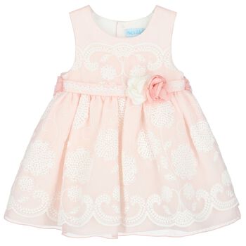 Younger Girls Pink & White Floral Dress