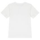Boys White Logo T-Shirt, 4, hi-res