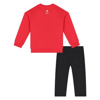 Younger Boys Red & Black Disney Tracksuit