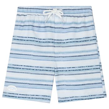 Boys Blue & White Swim Shorts