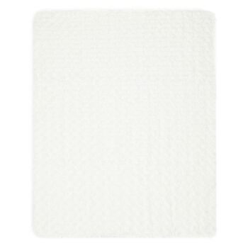 Plush White Baby Blanket