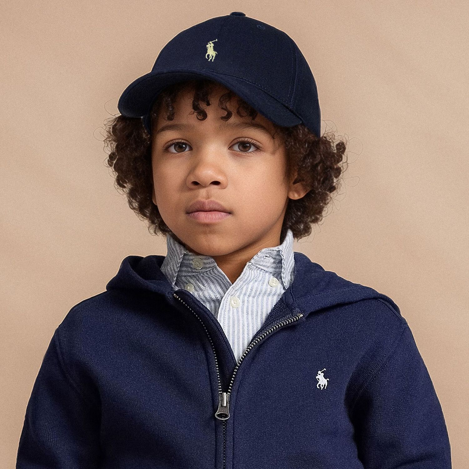 Boys Navy Blue Logo Cap, 1, hi-res image number null