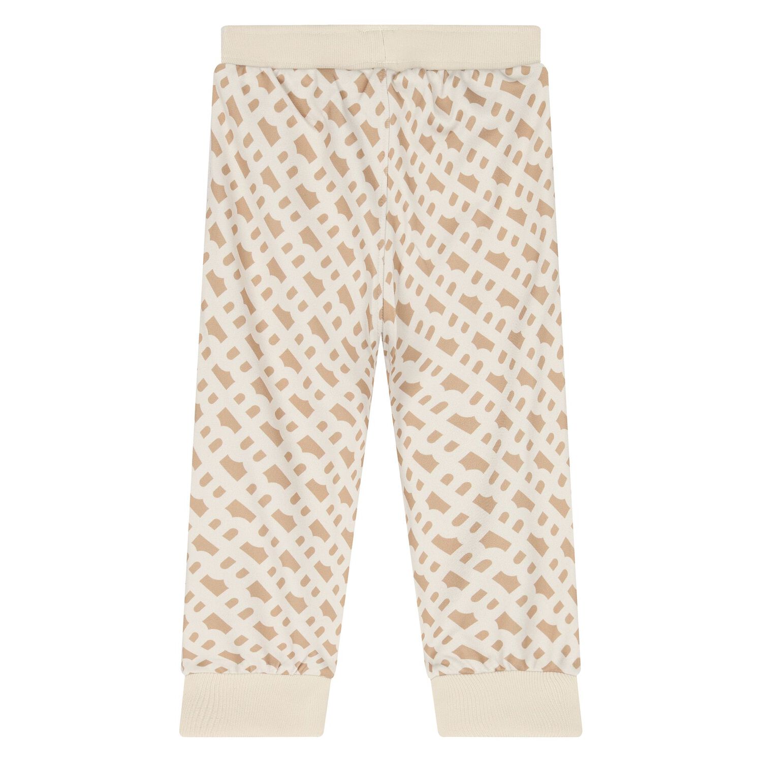 Younger Boys Beige Logo Tracksuit, 1, hi-res