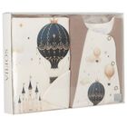 Ivory & Beige Balloon Babygrow Gift Set, 1, hi-res