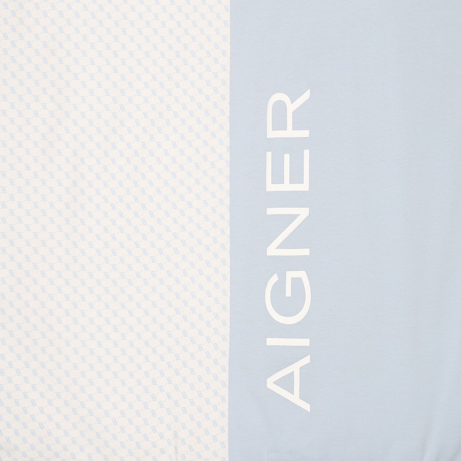 Baby Boys White & Blue Logo Blanket, 1, hi-res