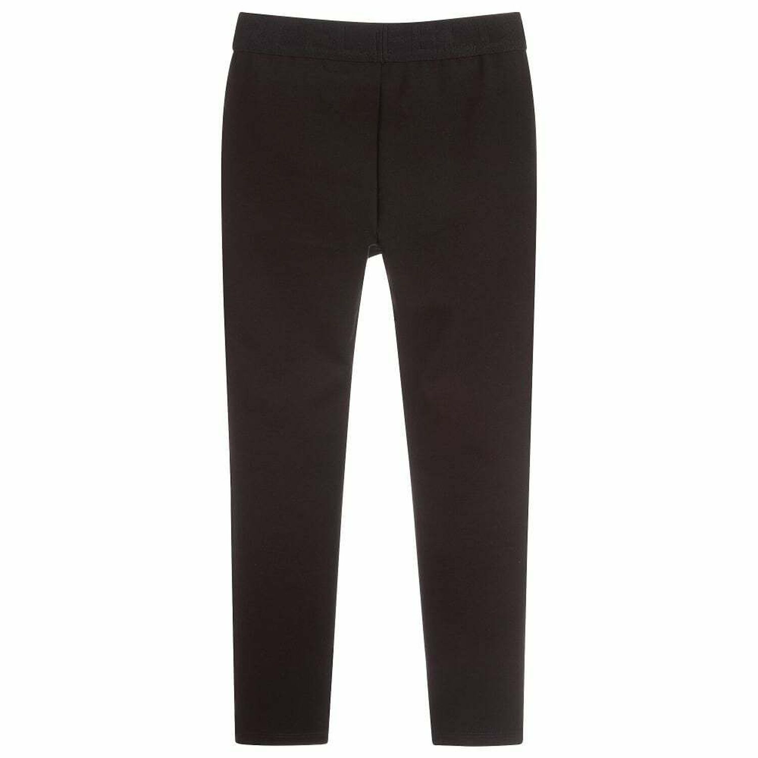 Girls Black Logo Leggings, 1, hi-res image number null