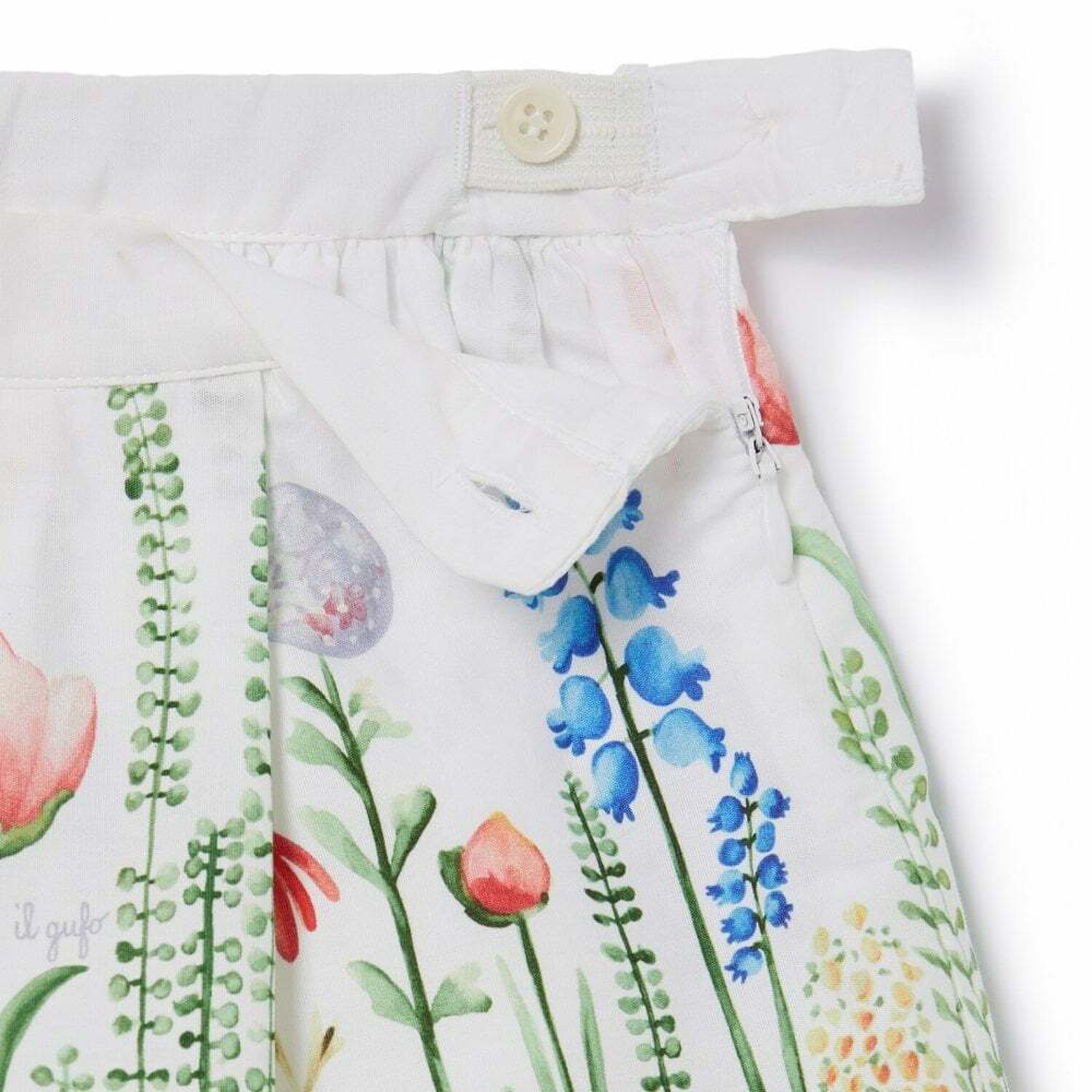 Girls White Floral Skirt, 1, hi-res image number null