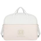 White & Pink Logo Baby Changing Bag, 2, hi-res