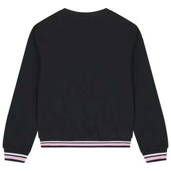  Girls Black Logo Sweatshirt