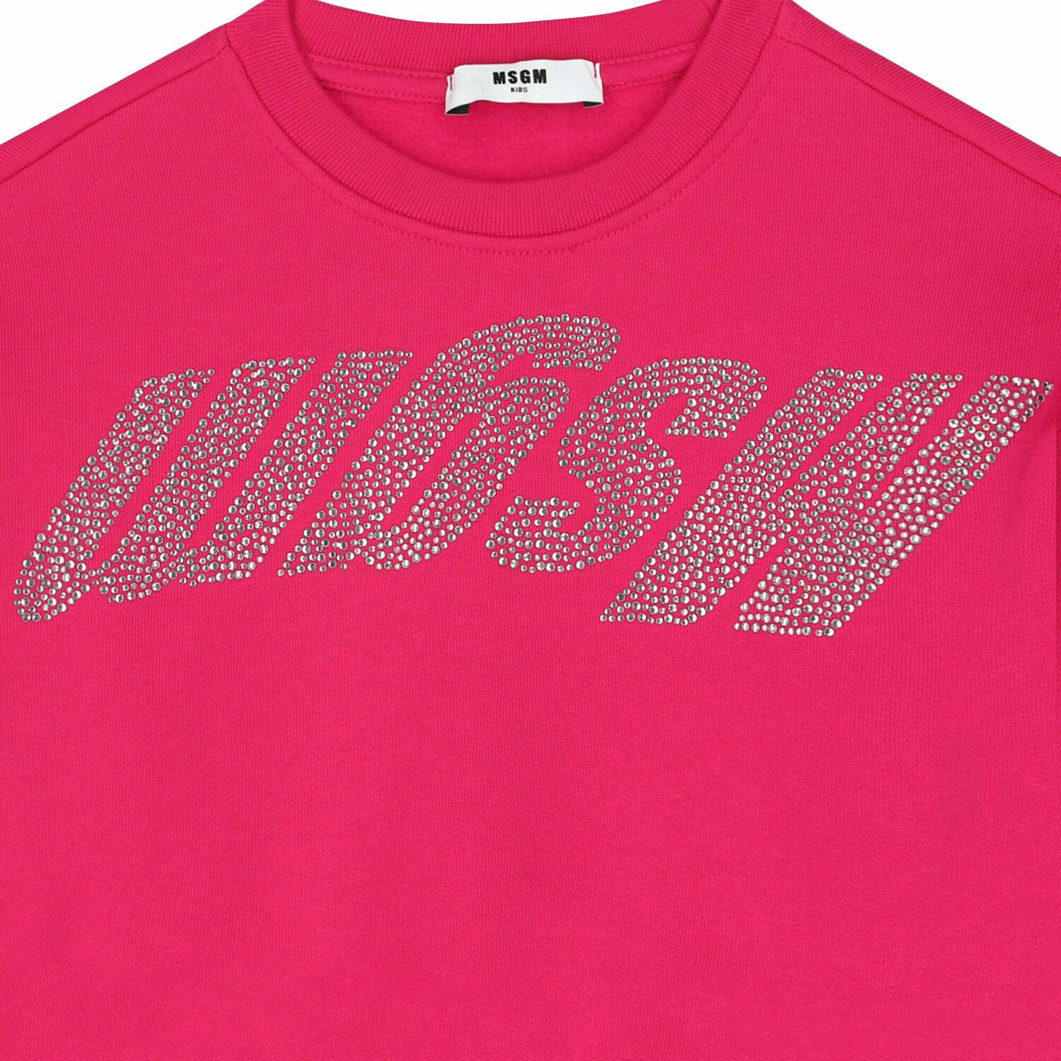Girls Pink Logo Sweatshirt, 1, hi-res