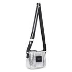 حقيبه يد بنات بالشعار باللون الفضي, 1, hi-res