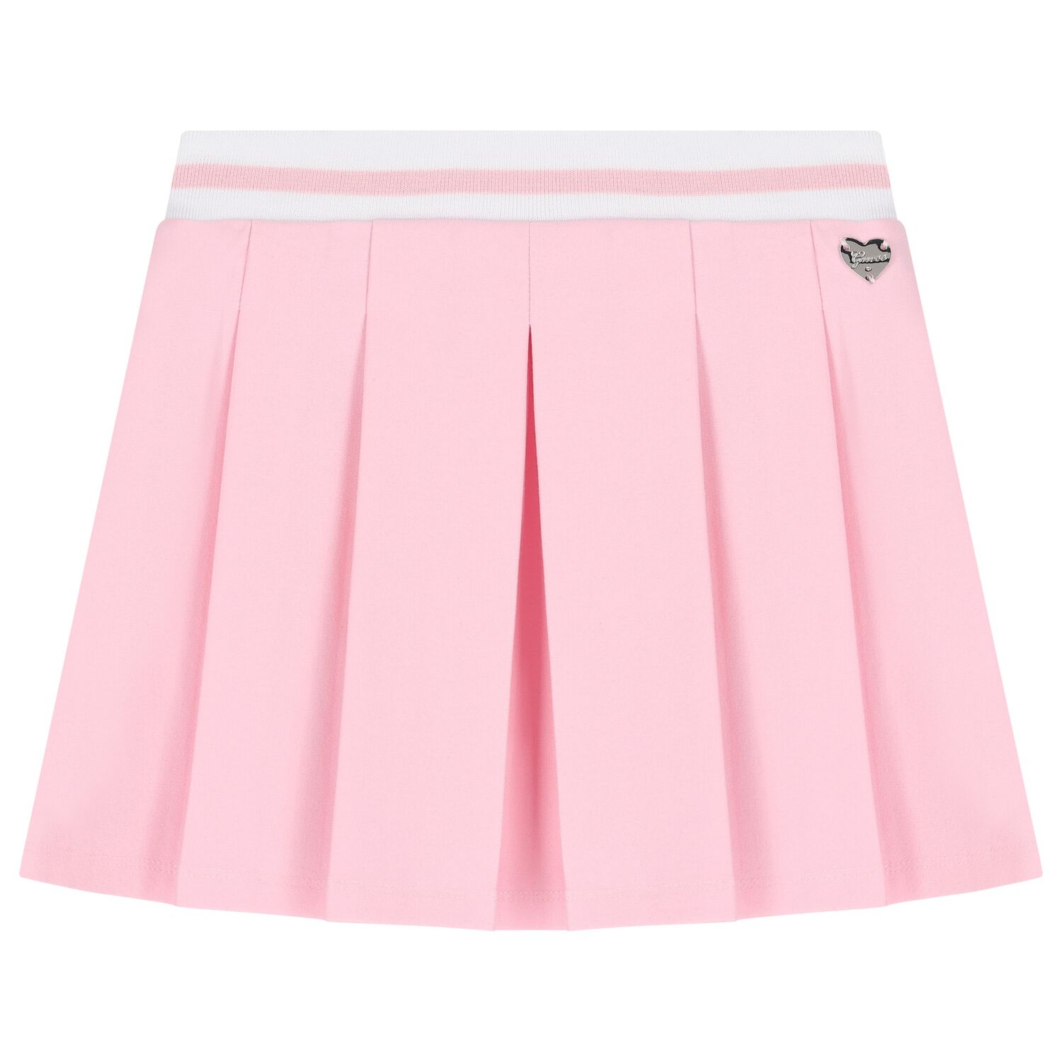 Girls Pink Logo Pleated Skirt, 1, hi-res image number null