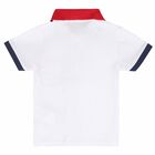Boys White Polo Shirt, 1, hi-res