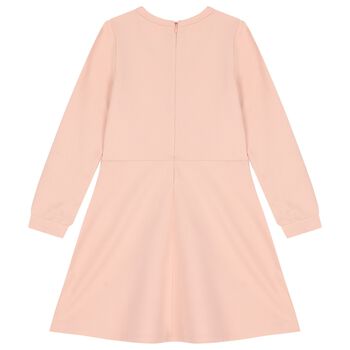 فستان وردي بشعار للبنات