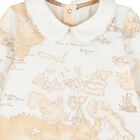 Ivory & Beige Geo Map Babygrow Gift Set, 1, hi-res