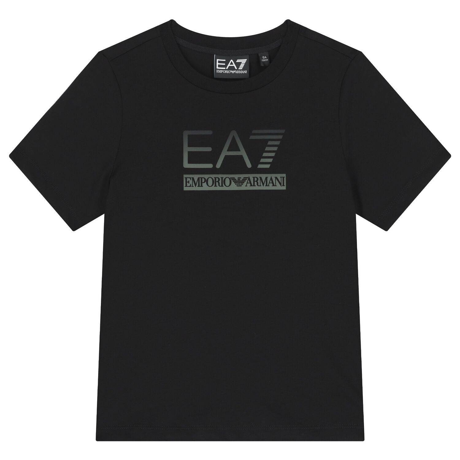 تي شيرت بالشعار باللون الأسود للأولاد, 6, hi-res