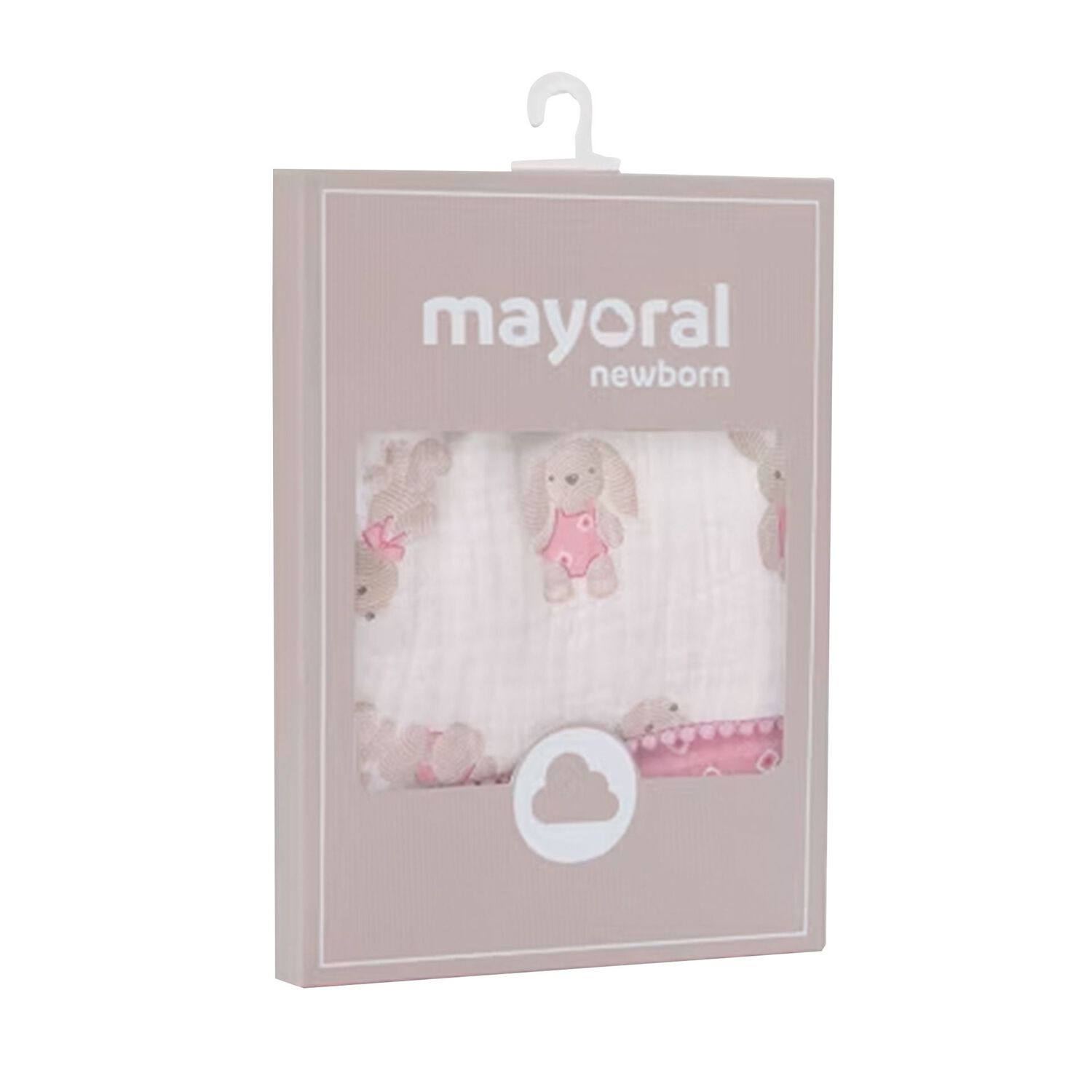 Baby Girls White & Pink Bibs ( 2-Pack ), 2, hi-res