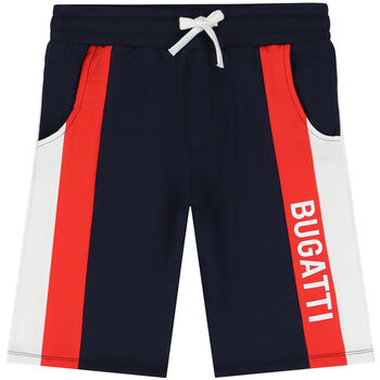 Boys Navy Blue Logo Shorts