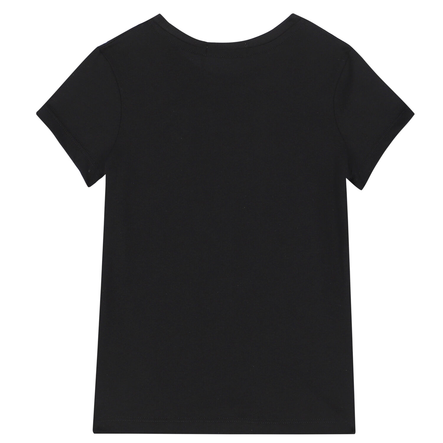 Girls Black Logo T-Shirt, 1, hi-res