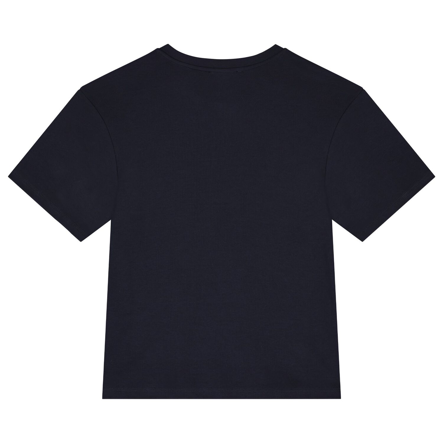Girls Navy Blue Logo T-Shirt, 2, hi-res image number null