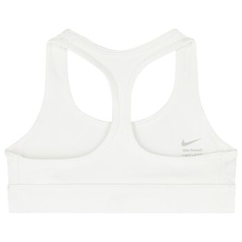 Girls White Logo Bra Top