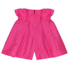 Girls Pink Logo Shorts, 1, hi-res